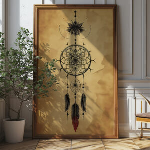 Dreamcatcher Mandala Art Poster