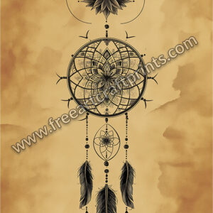 Dreamcatcher Mandala Art Poster