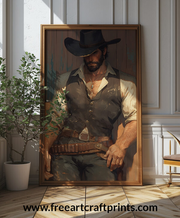 Hot Cowboy Poster