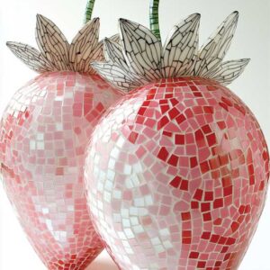 Murano Glass Mosaic Strawberries Poster - High-resolution Wall Art (300 Dpi, 24x36 Inches)