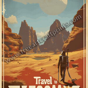 Tatooine Adventure Awaits Travel Poster