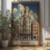 Timeless Antwerp: Vintage Travel Poster