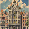 Timeless Antwerp: Vintage Travel Poster