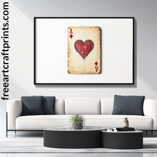 Ace Of Fun - Vintage Playing Card Wall Art