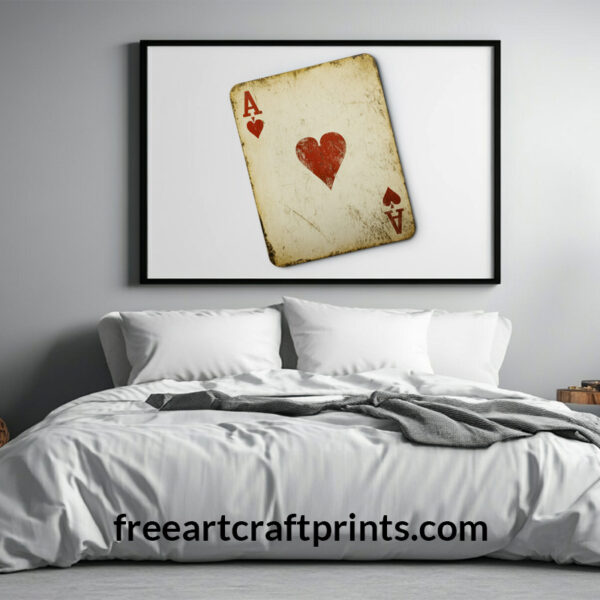 Ace Of Hearts: Vintage Playing Card Art