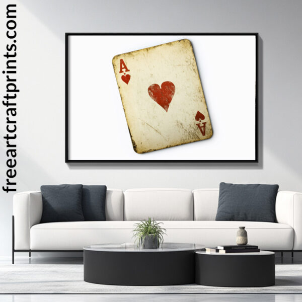 Ace Of Hearts: Vintage Playing Card Art