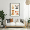 Tiny Treasures: Safari Animal Friends Poster