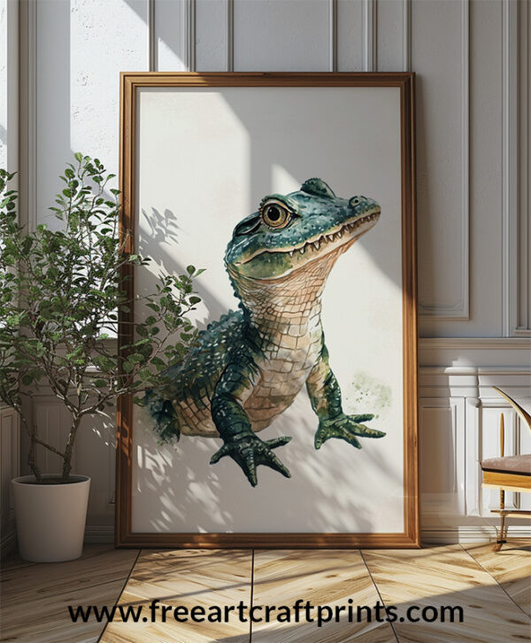 Cutie Croc Baby Room Wall Art