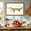 Cuddly Croc Nursery Poster