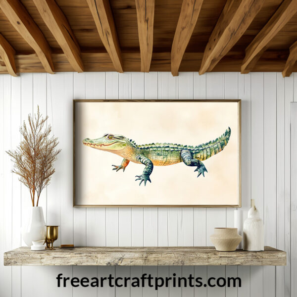 Cuddly Croc Nursery Poster