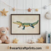 Cuddly Croc Nursery Poster