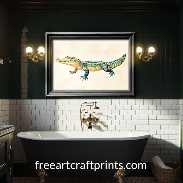 Cuddly Croc Nursery Poster