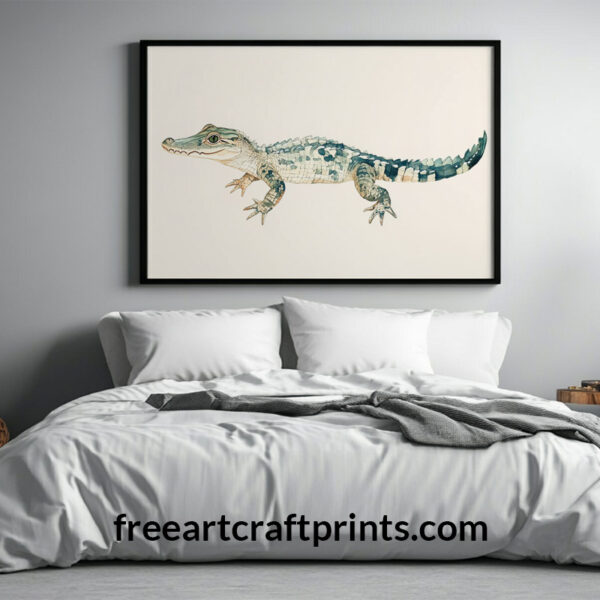 Cuddly Croc Nursery Poster