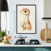 Little Dino Friend: Nursery Art Print