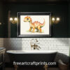 Dino Days: Watercolor Nursery Poster