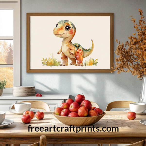 Roar-some Friend: Dino Nursery Poster