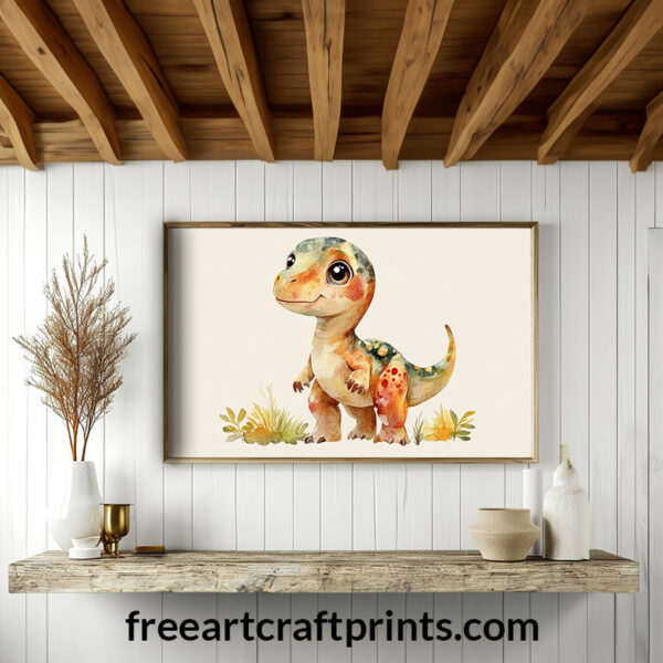 Roar-some Friend: Dino Nursery Poster