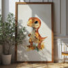 Dino Cuddle: Cute Dinosaur Illustration