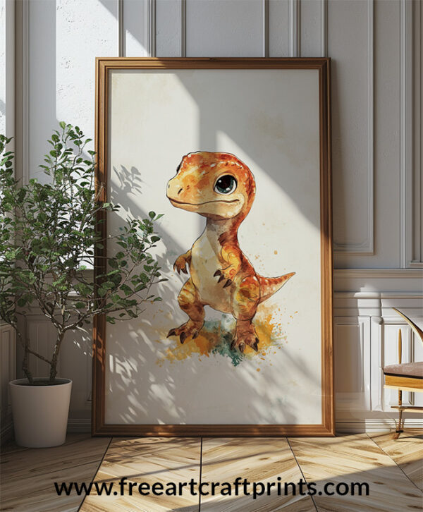 Dino Cuddle: Cute Dinosaur Illustration