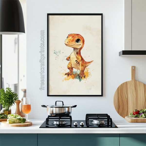 Dino Cuddle: Cute Dinosaur Illustration