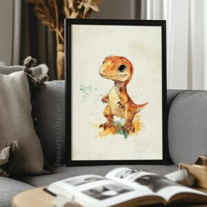 Dino Cuddle: Cute Dinosaur Illustration