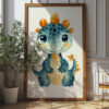 Dino Snuggles: Adorable Dinosaur Print