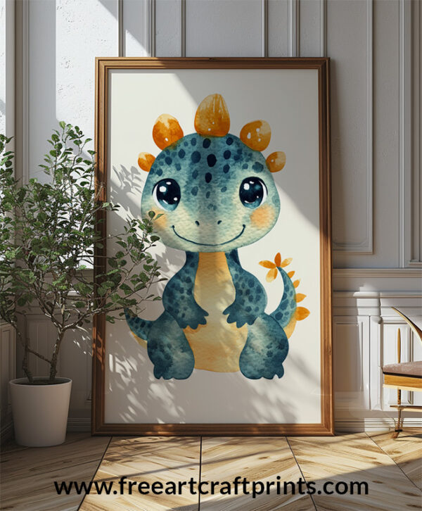 Dino Snuggles: Adorable Dinosaur Print