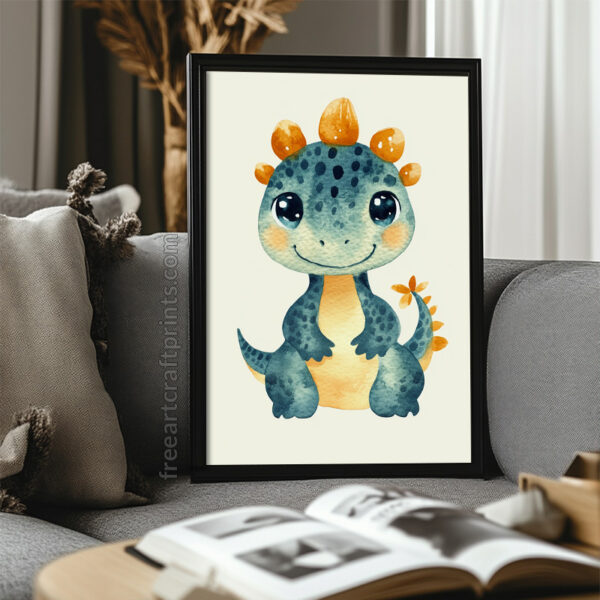 Dino Snuggles: Adorable Dinosaur Print