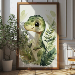 Little Roamer: Cute Dino Poster