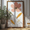 Blushing Blooms: Boho Flower Poster