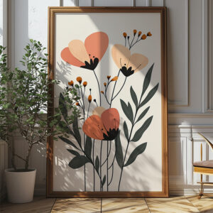 Soft Horizon Boho Blossom Art