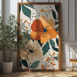 Beautiful Boho Flowers Poster