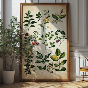 Vintage Botanical Study Poster