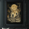 Moonlit Shadows - Gothic Ghouls Halloween Art Print (300 Dpi, 24x36 Inches)