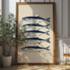 Stacked Sardines Funny Kitchen Decor - Blue