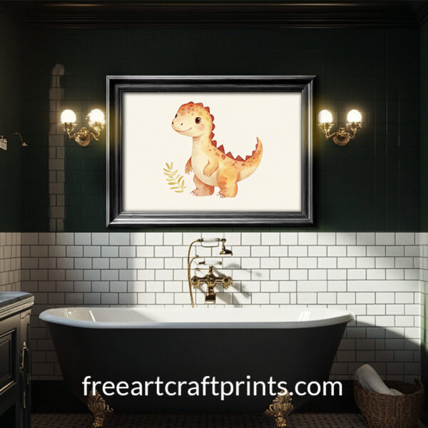 Baby Dinosaur Printable Nursery Poster