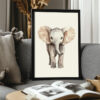 Baby Elephant Kids Poster