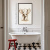 Baby Elephant Nursery Poster