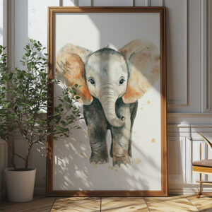 Baby Elephant Wall Art