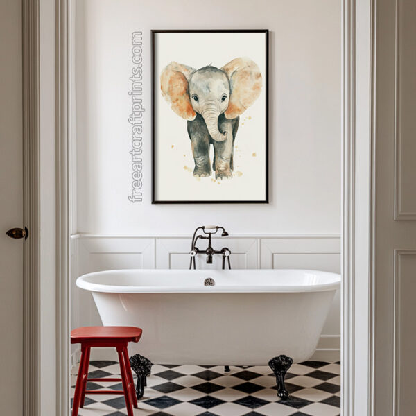 Baby Elephant Wall Art