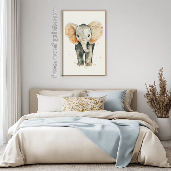 Baby Elephant Wall Art