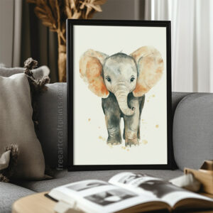 Baby Elephant Wall Art