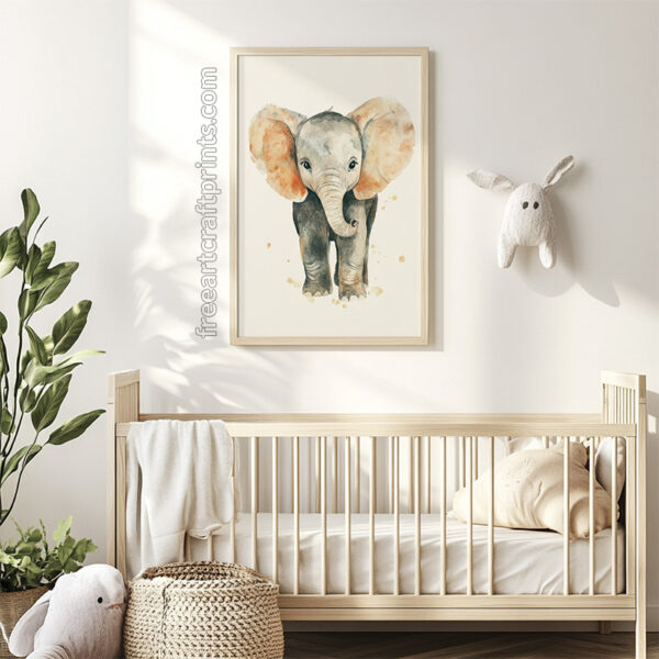 Baby Elephant Wall Art