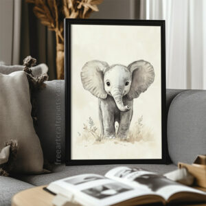 Baby Elephant Printable Poster