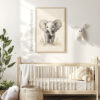 Baby Elephant Printable Poster