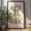 Baby Lion Poster