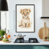 Baby Lion Poster