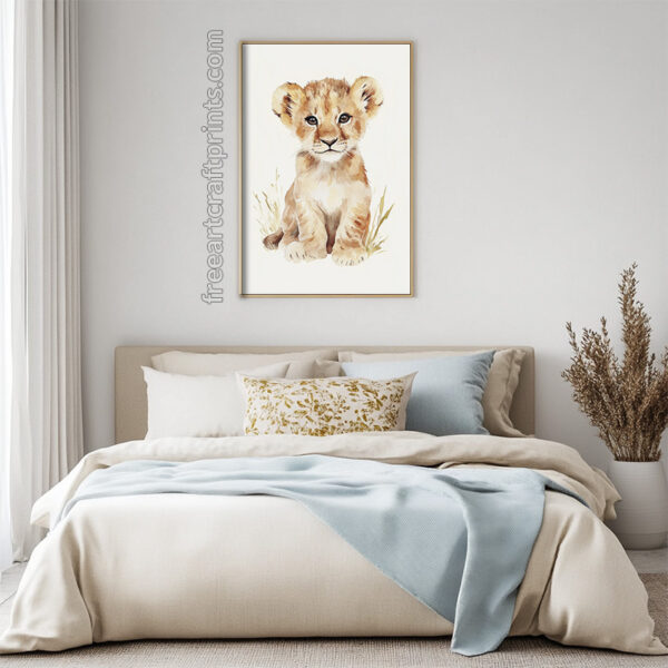 Baby Lion Poster