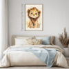 Adorable Baby Lion Kids Poster