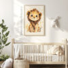 Adorable Baby Lion Kids Poster